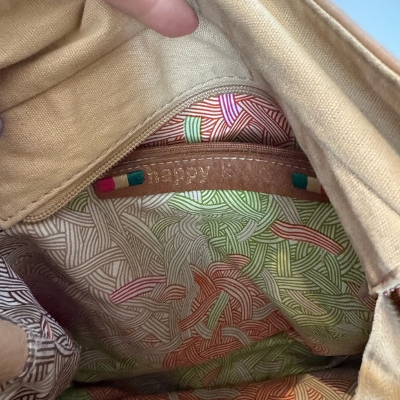 Sak Zinnia Beige Leather Front Stud Studded Pocket Purse - Picture 13 of 13